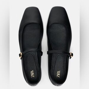 Zara ballet Mary Jane flats nwt